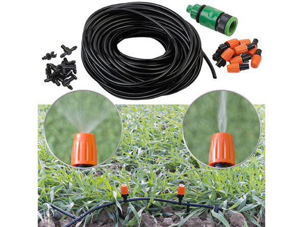 Un set d'irrigation complet composé de 43 pièces.