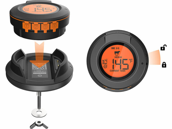 Thermomètre connecté pour barbecue DGT-50.app