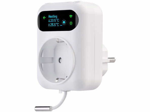 Thermostat secteur connecté pour chauffage et climatiseur