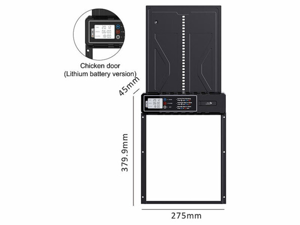 porte automatique pour poulailler solaire et télécommandée