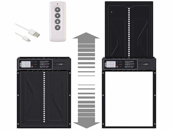 Trappe automatique pour poulailler solaire et télécommandée