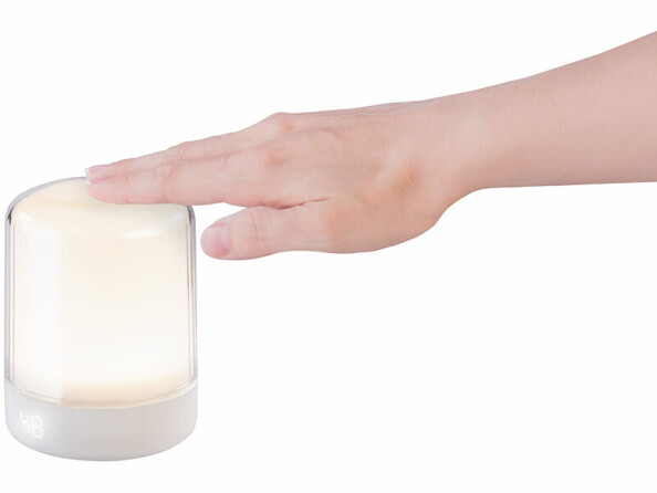 Veilleuse sur batterie LED RVB blanc chaud