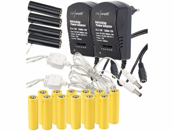 2 adaptateurs universels pour piles AA de la marque Revolt