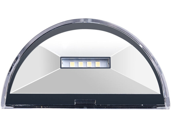 4 appliques murales solaires à LED en acier inoxydable WL-135.solar