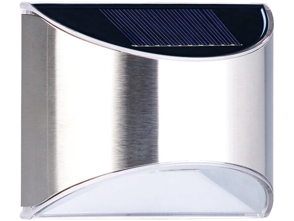 4 appliques murales solaires à LED en acier inoxydable WL-135.solar