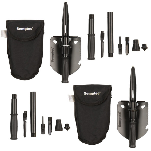 2 pelles multifonctions 11 en 1 pour couper, scier vues de face