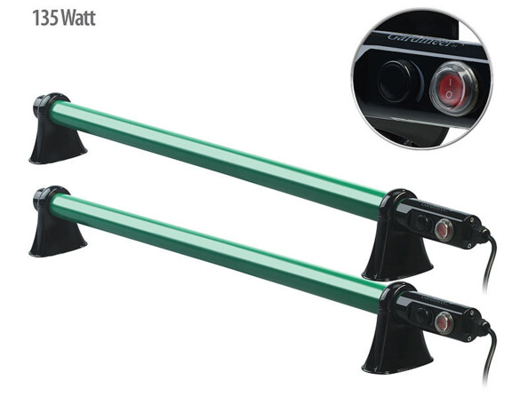 Pack de 2 radiateurs électriques tubulaires pour serre de jardin de la marque Royal Gardineer