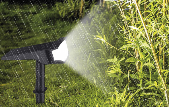 spot de jardin solaire étanche à LED 650 lm