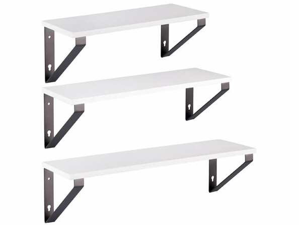 3 étagères murales en 3 tailles