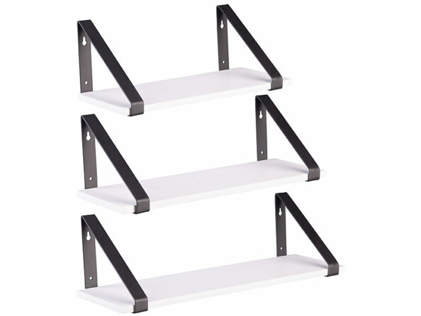 3 étagères murales en 3 tailles
