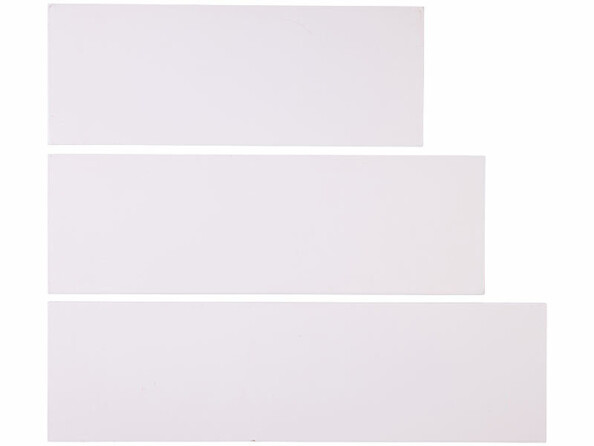 3 étagères murales en 3 tailles - coloris blanc