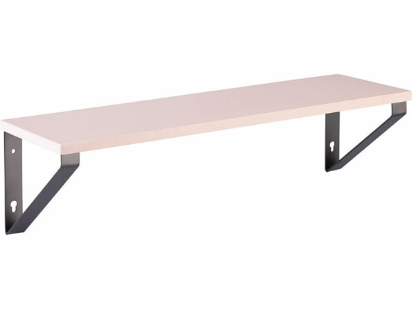 étagère murale coloris brun clair