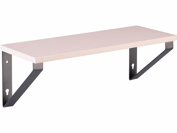 étagère murale coloris brun clair