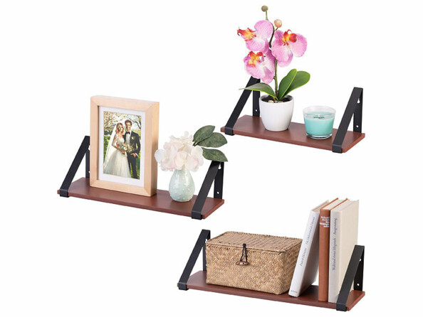 3 étagères murales en 3 tailles