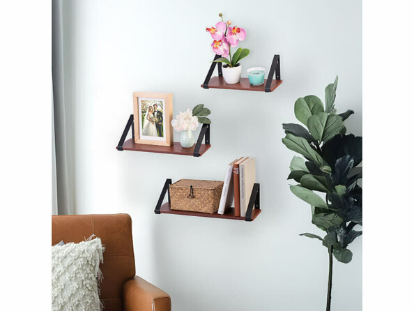 3 étagères murales en 3 tailles