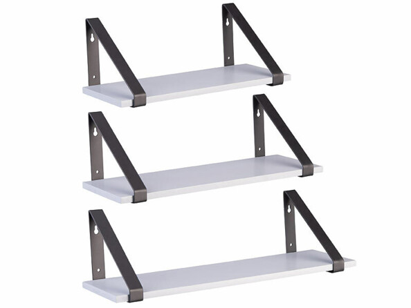 3 étagères murales en 3 tailles