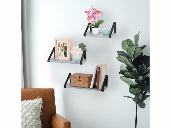 3 étagères murales en 3 tailles