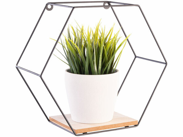 étagère murale hexagonale