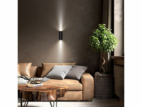 Applique murale arondie double faisceau GU10