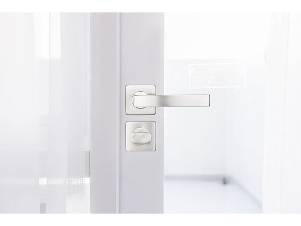 4 garnitures de porte en acier inoxyable: 8 poignées