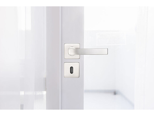 4 garnitures de porte en acier inoxyable: 8 poignées