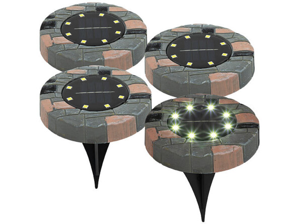 4 lampes de sol solaires à LED