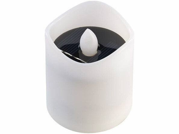 bougie LED solaire avec effet flamme