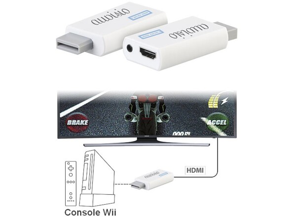 Adaptateur HDMI pour Nintendo Wii Full HD
