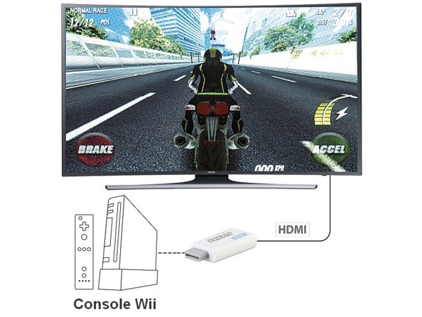 Adaptateur HDMI pour Nintendo Wii Full HD