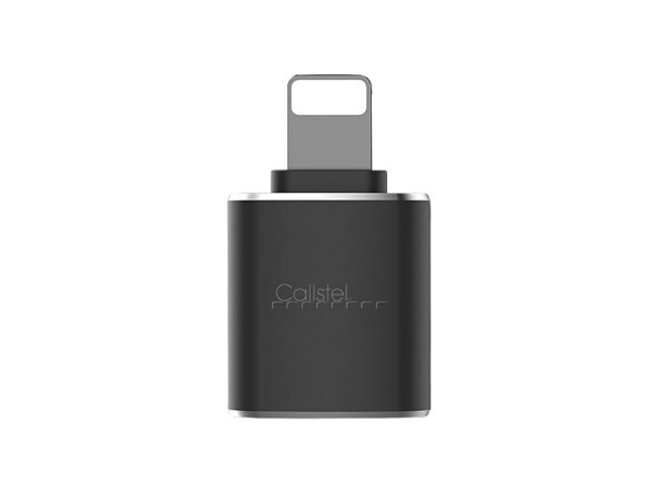 adaptateur OTG USB 3.0 femelle vers Lightning en aluminium vue générale