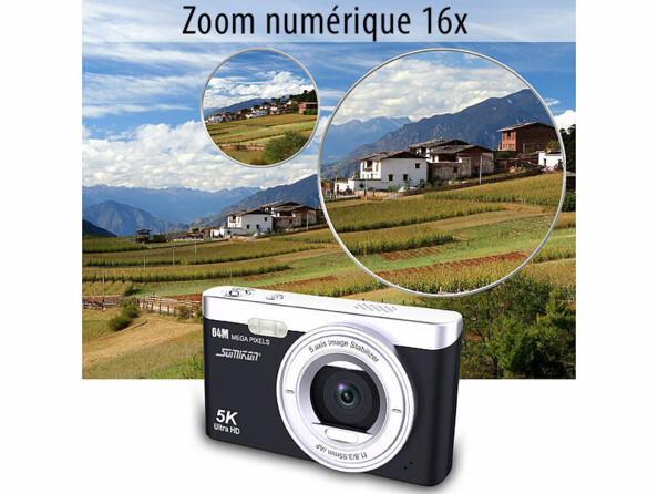 Appareil photo numérique compact 5K