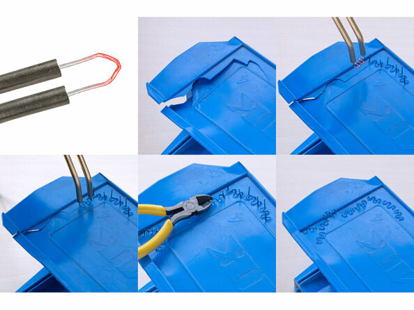 appareil de réparation plastique agrafes à chaud