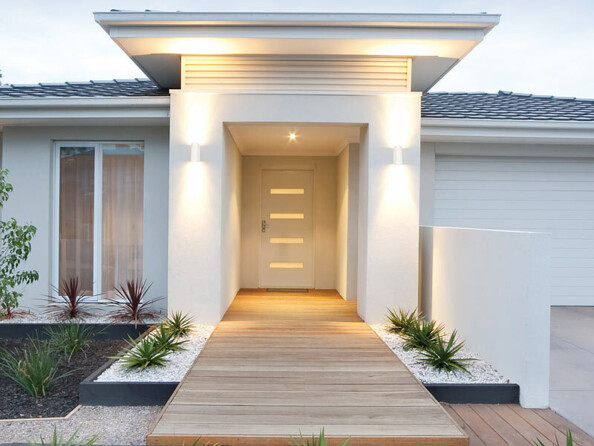 Applique murale arondie double faisceau GU10