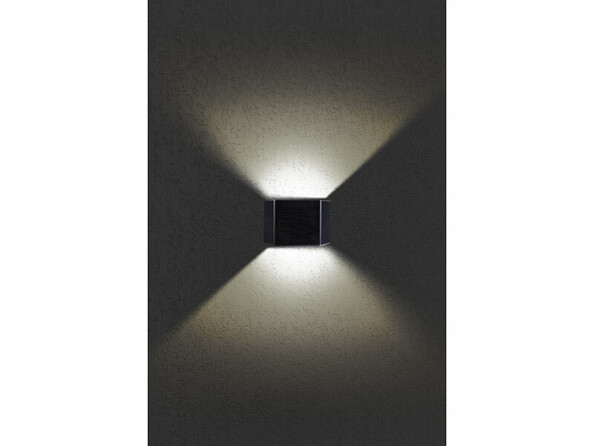 Applique murale LED solaire double faisceau up & down