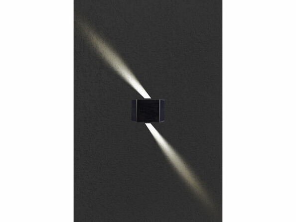 Applique murale LED solaire double faisceau up & down