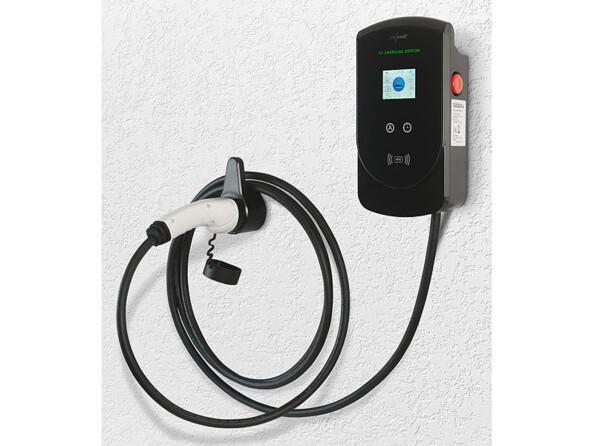 borne murale de chargement connectée pour voiture électrique