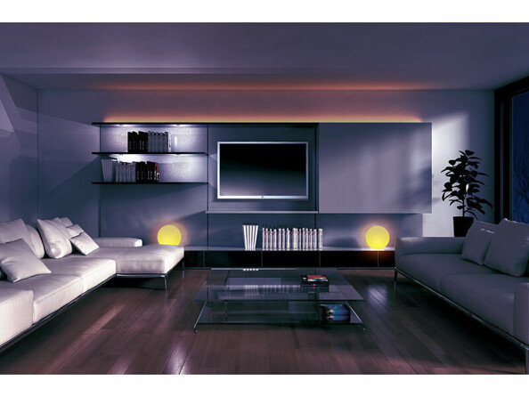 boule lumineuse étanche télécommandée à LED RVB