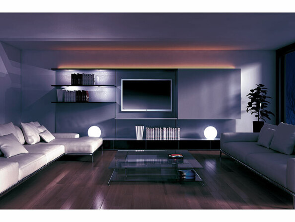 boule lumineuse étanche télécommandée à LED RVB