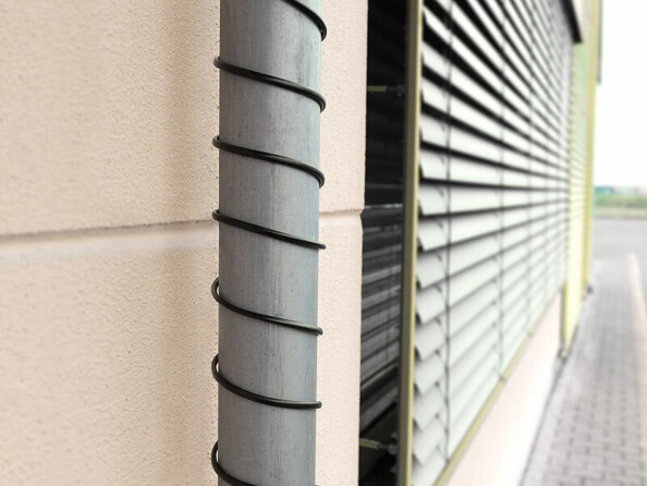 Goutière portéger par un câble chauffant avec thermostat