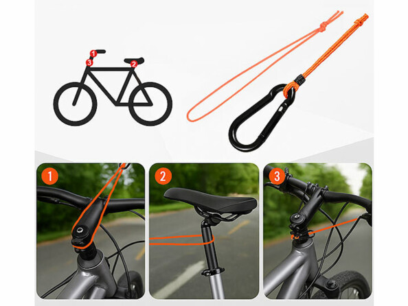 corde de remorquage enroulable pour vélo
