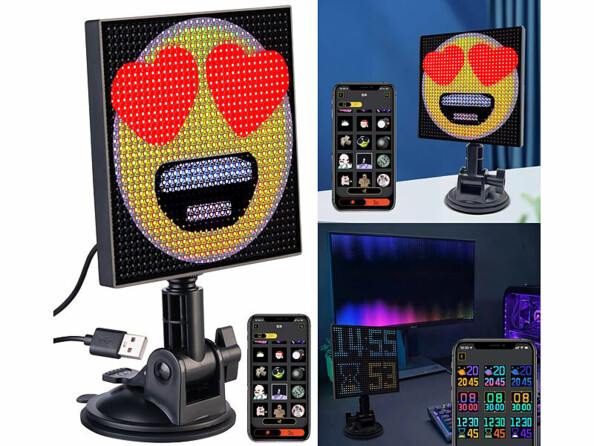 Cadre photo afficheur LED programmable connecté 1024 LED