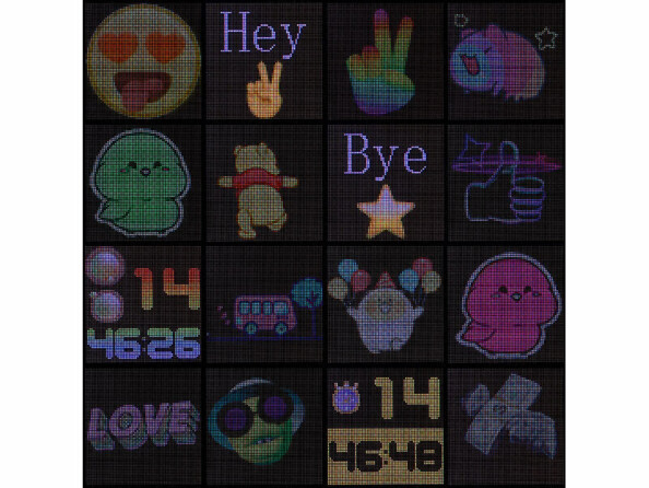 Cadre photo afficheur LED programmable connecté 4096 LED