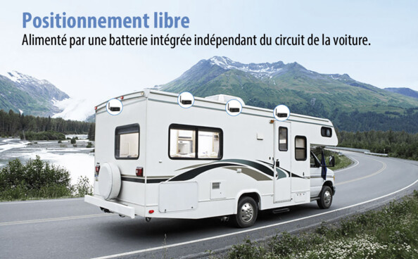 Caméra de recul et de surveillance solaire sans fil PA-610