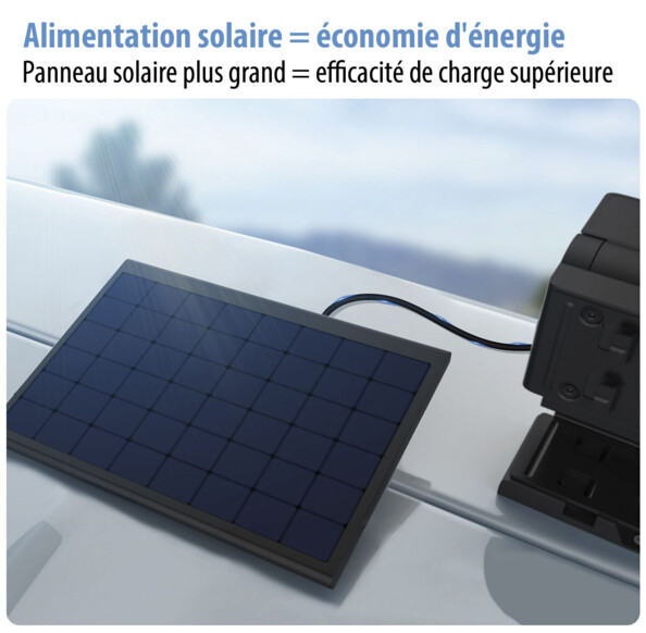 Caméra de recul et de surveillance solaire sans fil PA-610