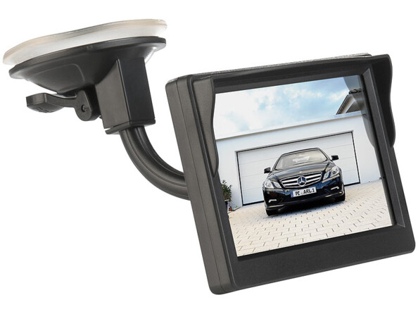 Écran couleur avec écran LCD : 12,7 cm / 5" Transfert vidéo sans fil : par ondes 2,4 GHz et capteur AHD