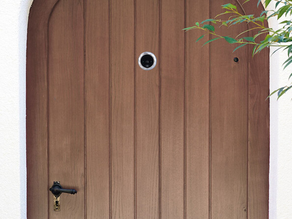 Trou de la porte Ø 14 - 22 mm pour l'installation de ce judas