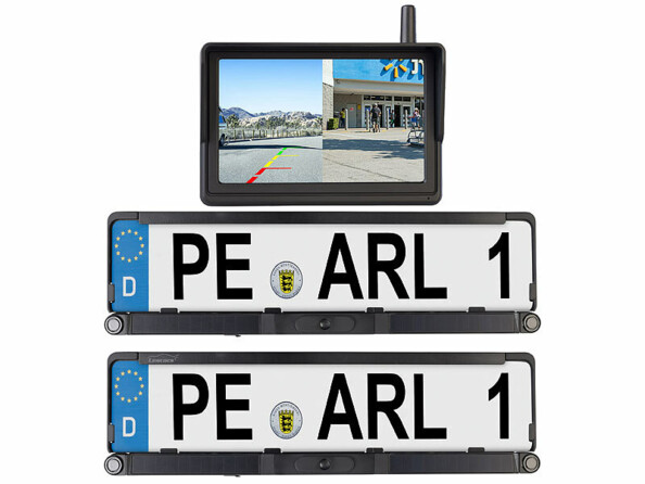 Caméra de stationnement solaire HD