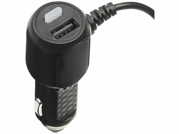 Vue sur le port USB de l'allume cigare