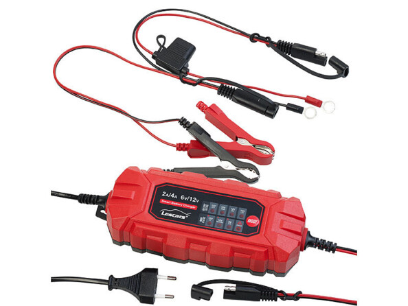 Chargeur d'entretien intelligent pour batterie 6 V / 12 V