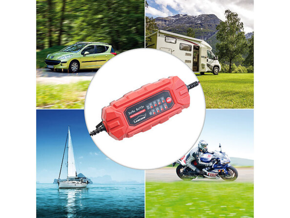 Chargeur d'entretien intelligent pour batterie 6 V / 12 V